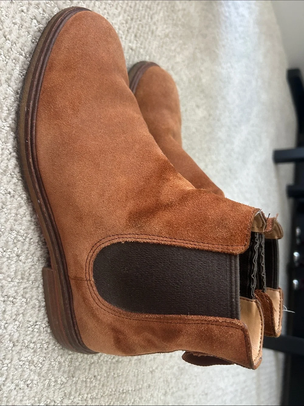 Clark’s Men's Suede Chelsea Boots in Brown